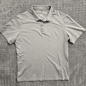 Kuhl Shirt Men's XL‎ AirKuhl Polo Light Gray Stretch Hiking Outdoors 7344
